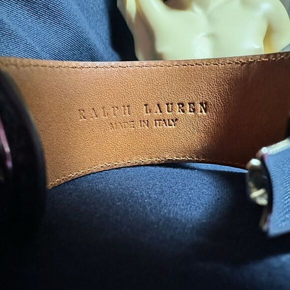 Ralph Lauren Graphite Python Print Polished Chrome Wrap Ricky Bracelet - Picture 11 of 16